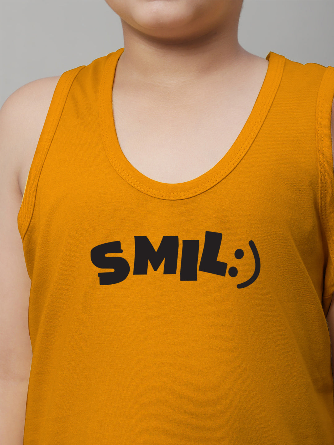 Kids Smile Pure Cotton Printed Regular Fit Vest - Friskers