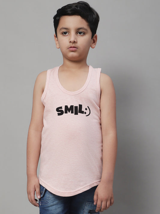 Boys Smile Regular Fit Printed Vest - Friskers