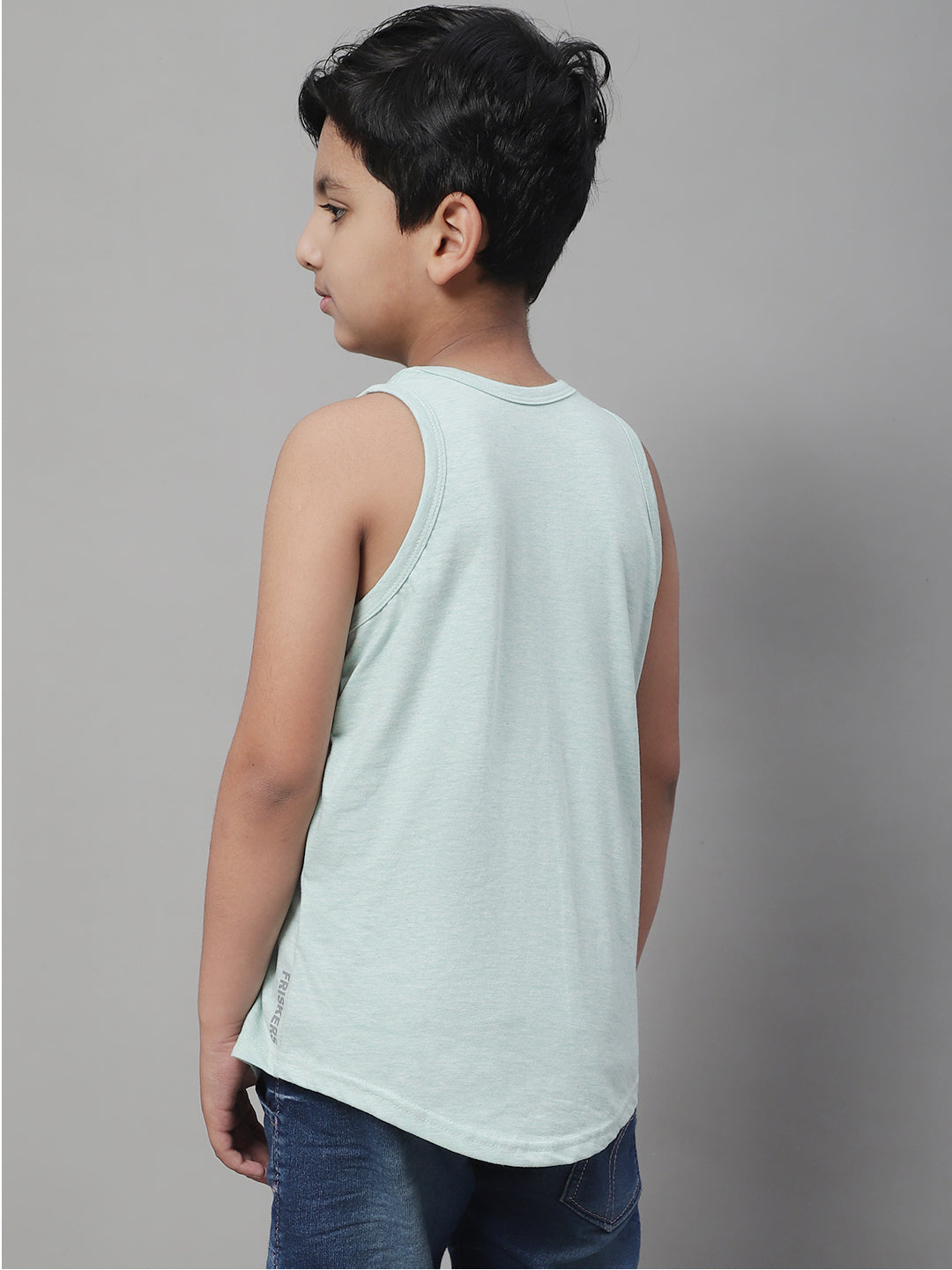 Kids Time To Play Pure Cotton Printed Vest - Friskers