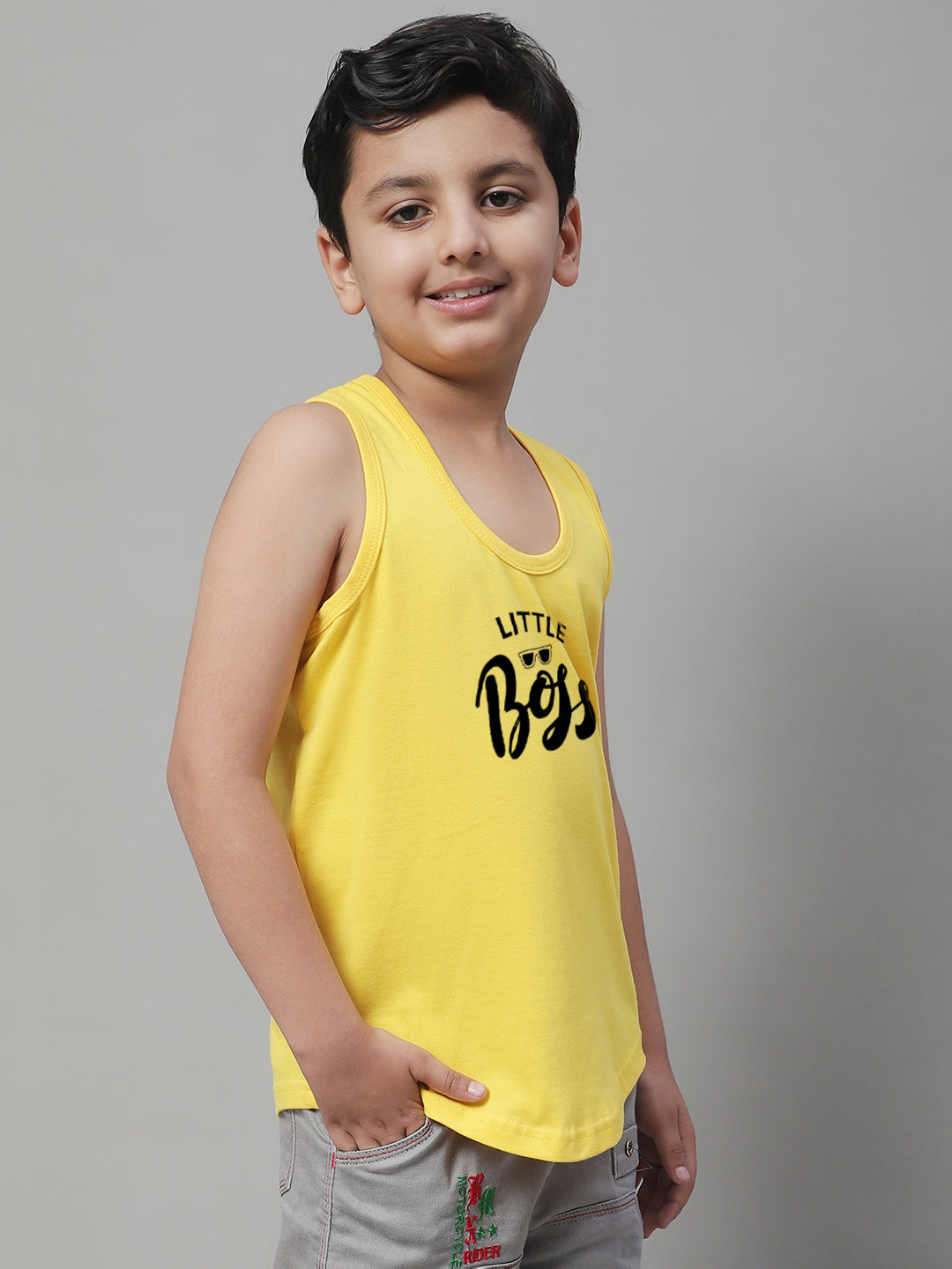 Boys Little Boss Regular Fit Vest - Friskers