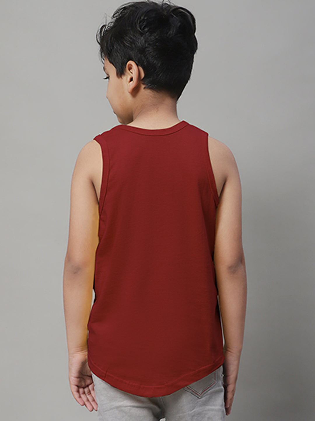 Boys Never Giveup Regular Fit Printed Vest - Friskers