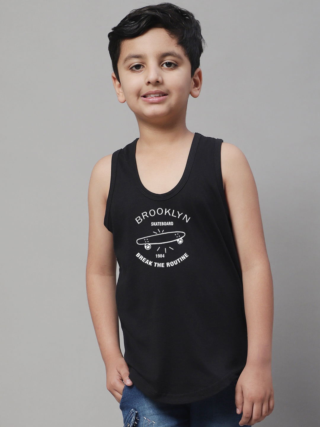 Boys Brooklyn Printed Regular Fit Vest - Friskers