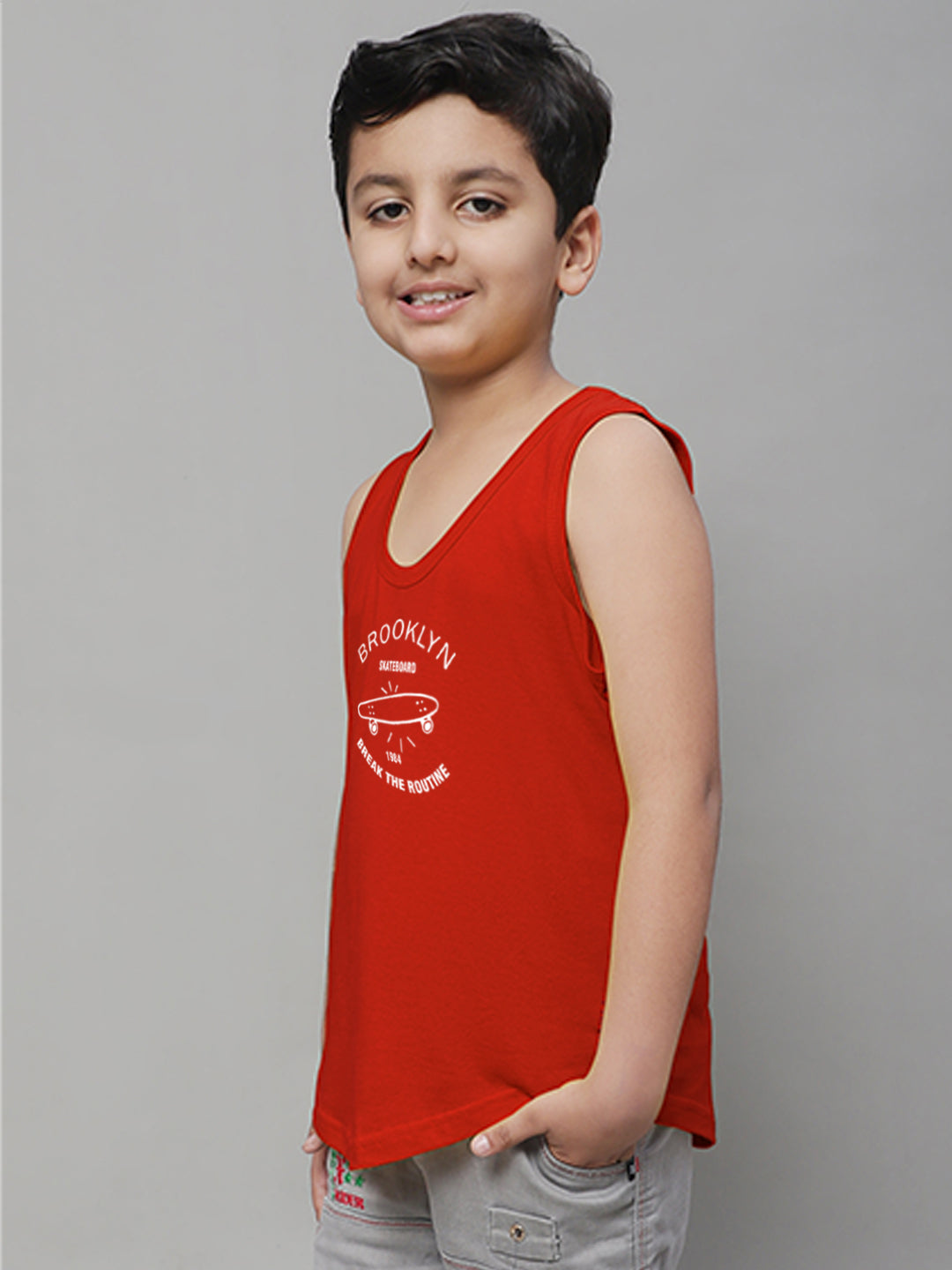 Boys Brooklyn Printed Regular Fit Vest - Friskers