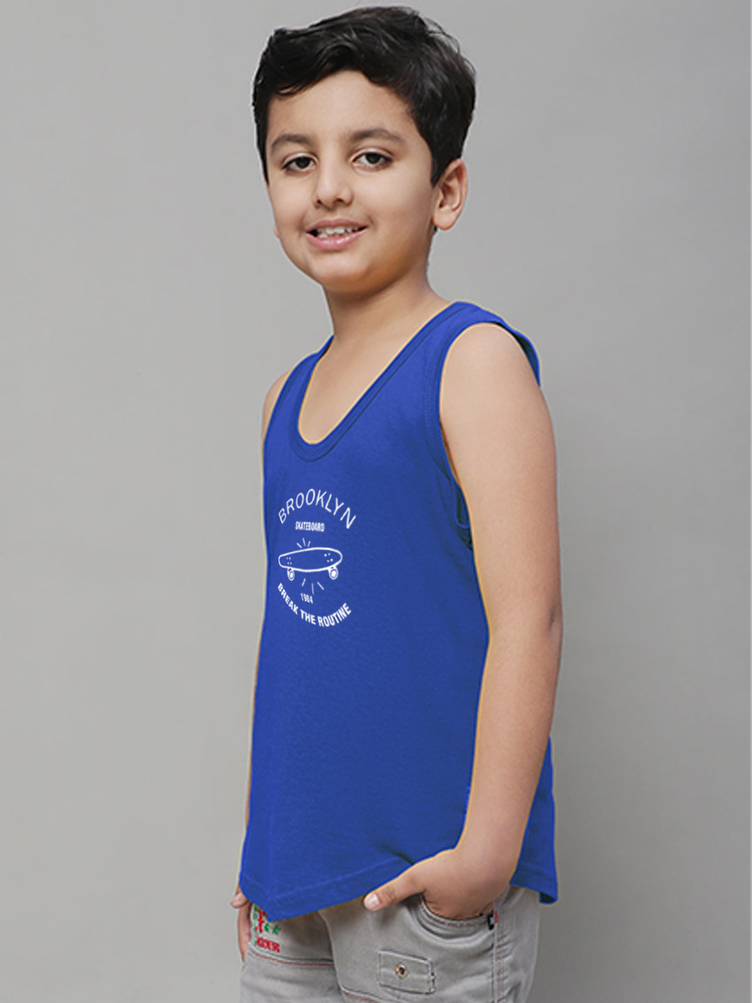 Boys Brooklyn Printed Regular Fit Vest - Friskers