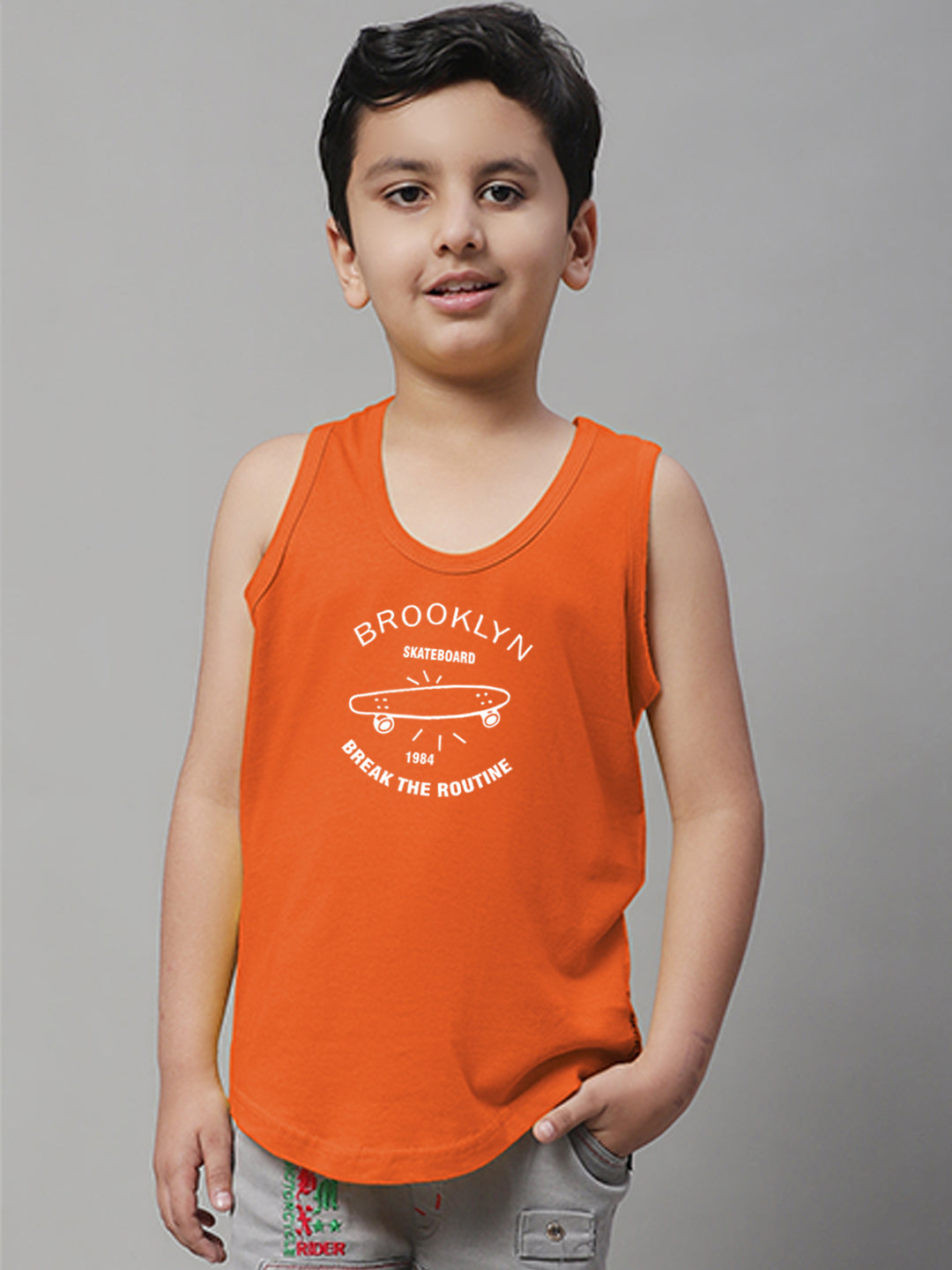 Boys Brooklyn Printed Regular Fit Vest - Friskers