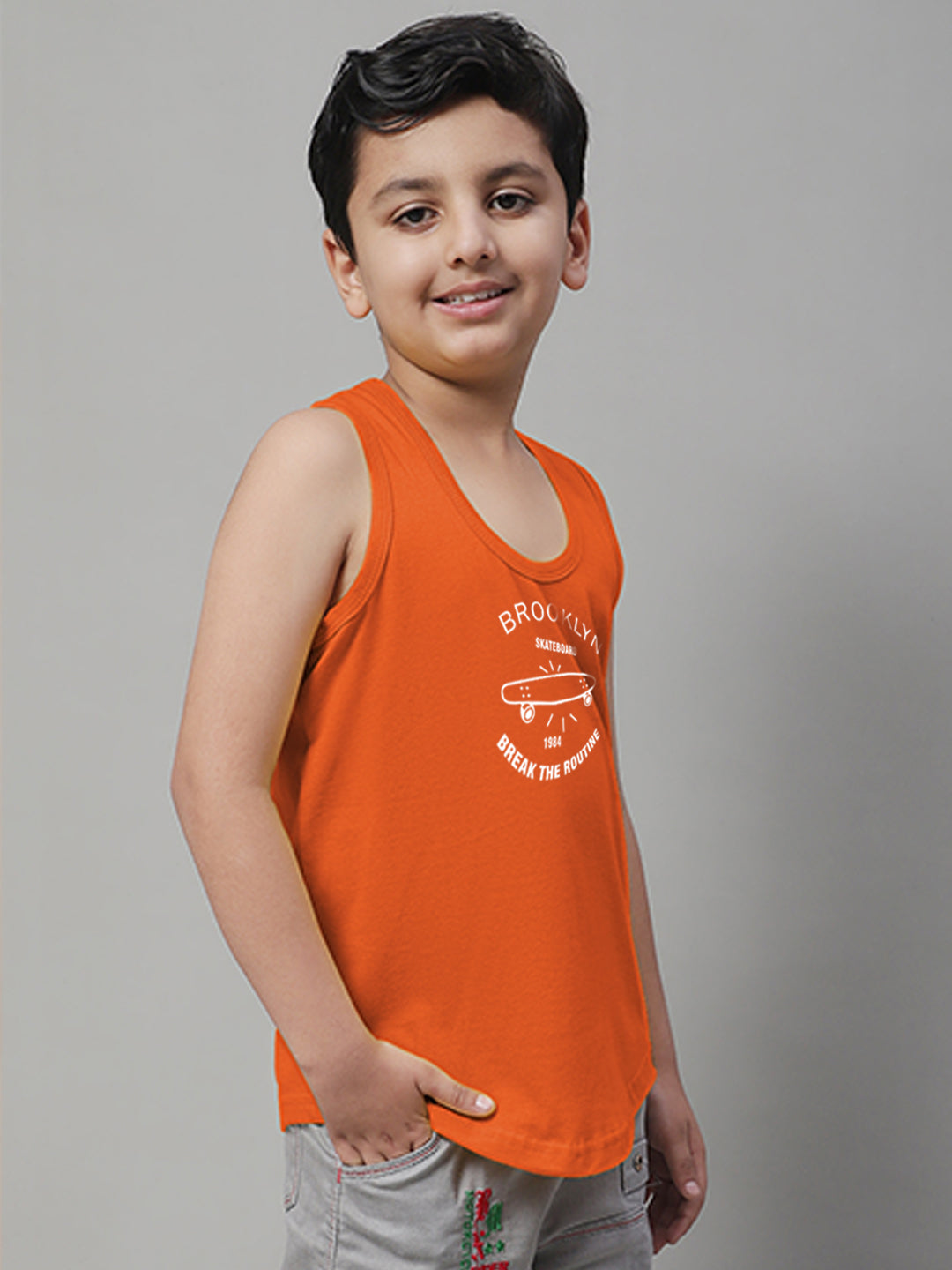 Boys Brooklyn Printed Regular Fit Vest - Friskers