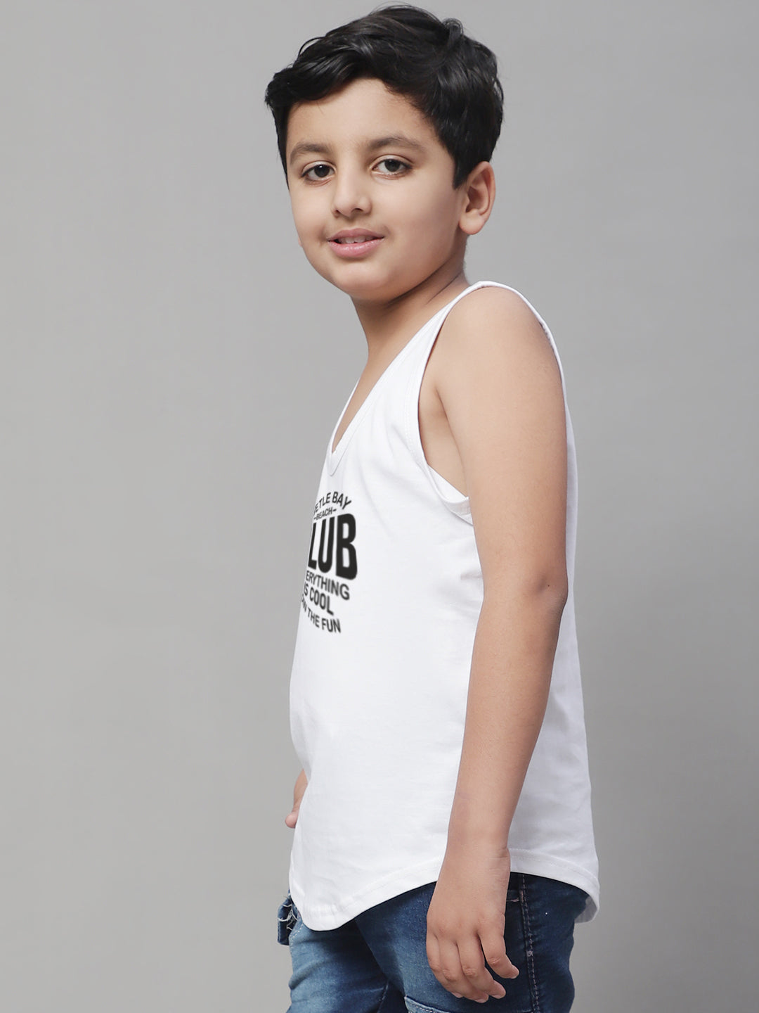 Boys Club Printed Regular Fit Vest - Friskers