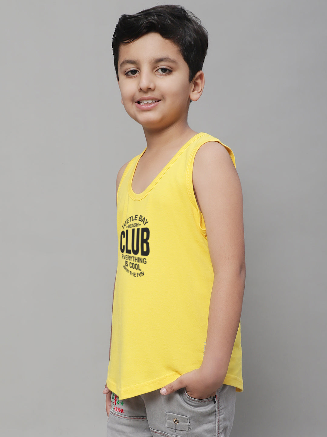 Boys Club Printed Regular Fit Vest - Friskers