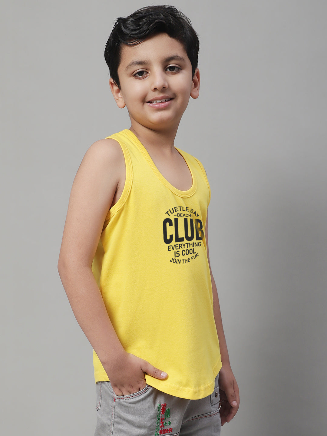 Boys Club Printed Regular Fit Vest - Friskers
