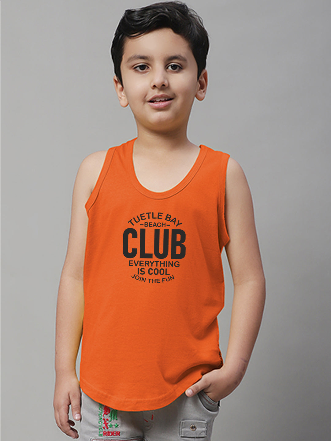 Boys Club Printed Regular Fit Vest - Friskers