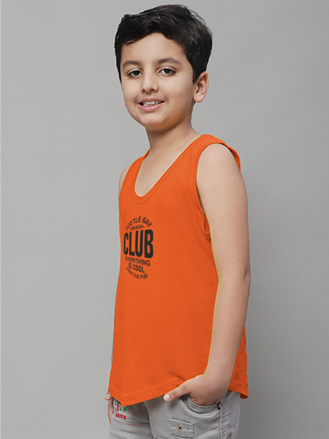 Boys Club Printed Regular Fit Vest - Friskers