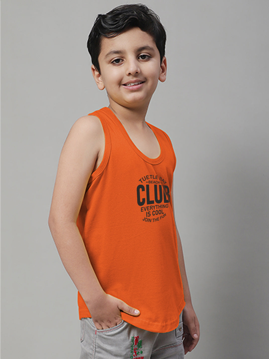 Boys Club Printed Regular Fit Vest - Friskers