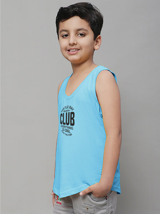 Boys Club Printed Regular Fit Vest - Friskers