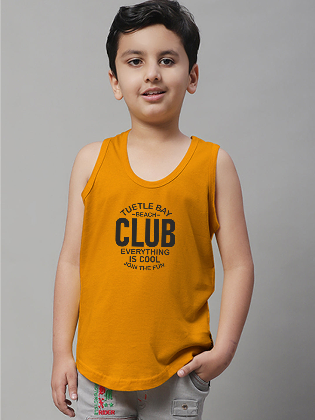 Boys Club Printed Regular Fit Vest - Friskers