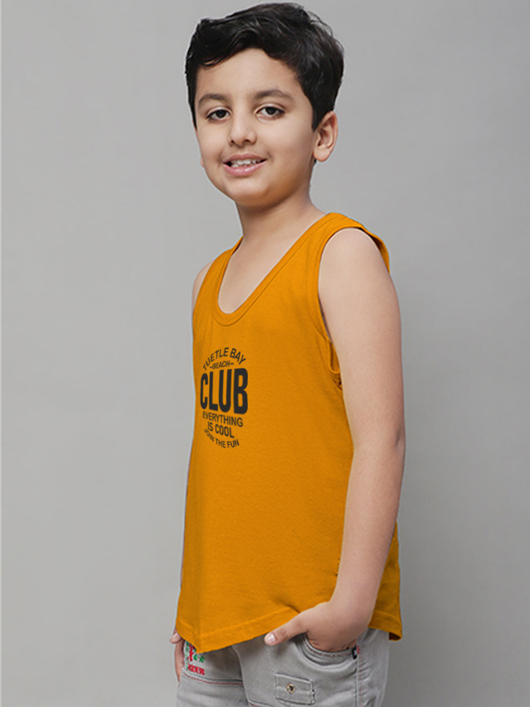 Boys Club Printed Regular Fit Vest - Friskers
