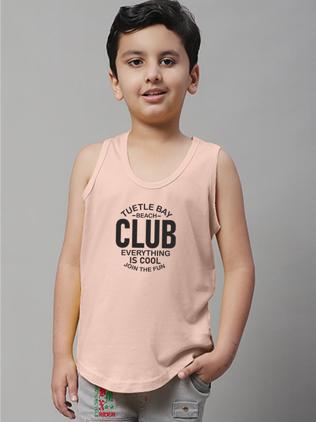 Boys Club Printed Regular Fit Vest - Friskers