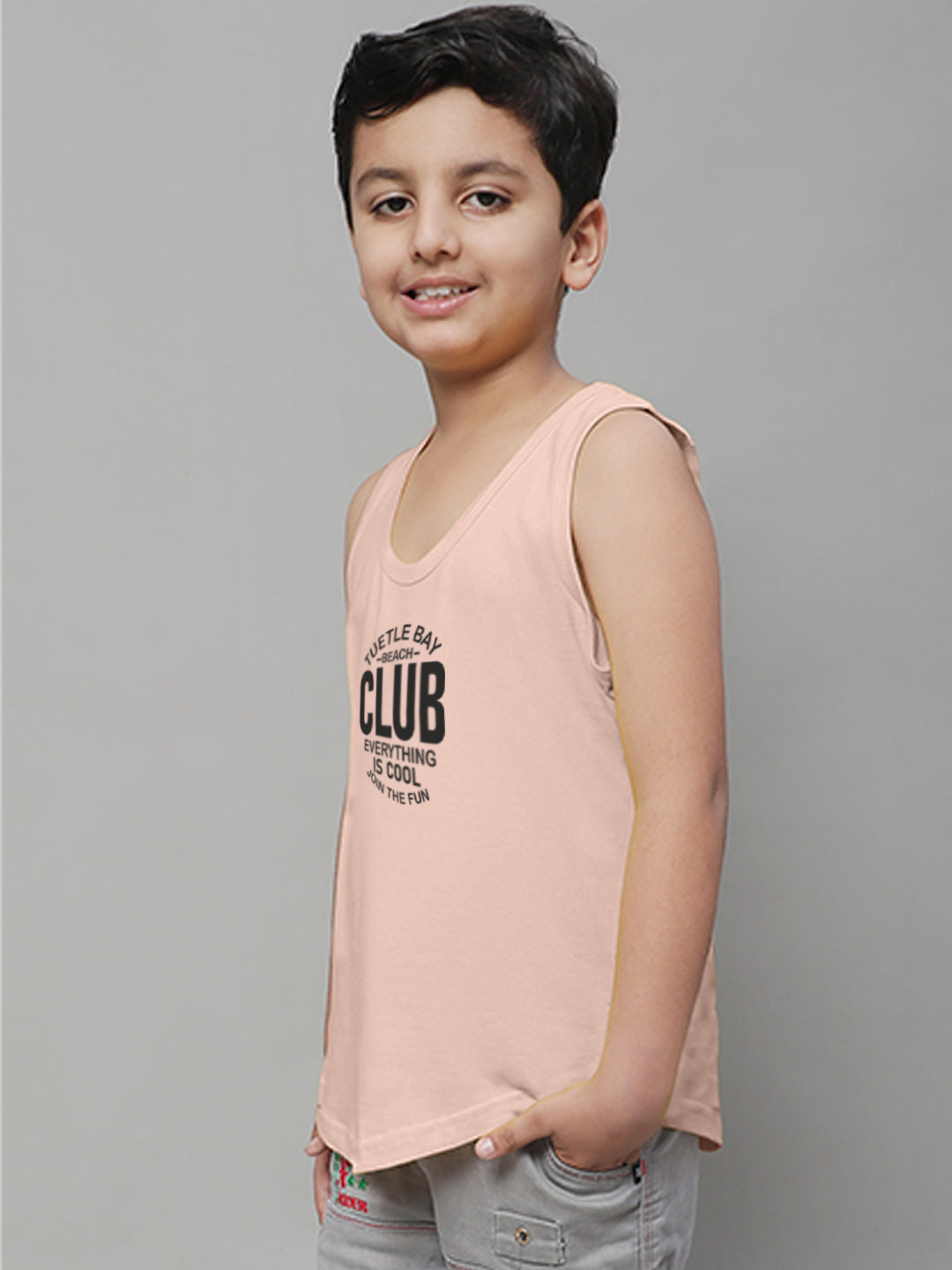 Boys Club Printed Regular Fit Vest - Friskers