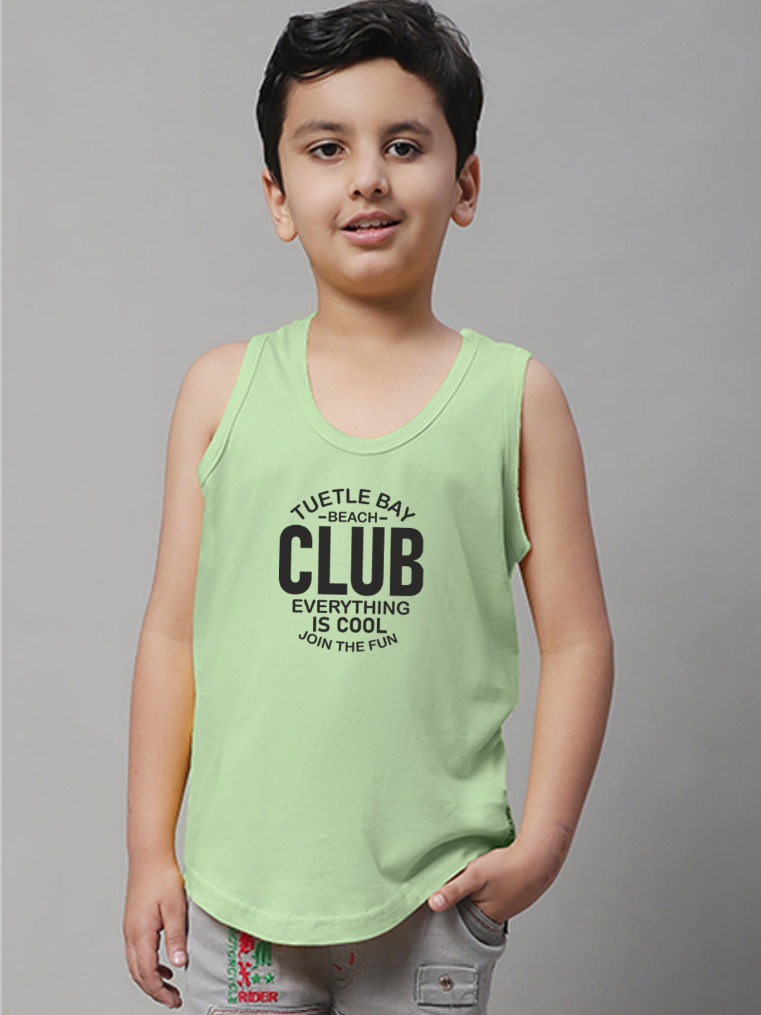 Boys Club Printed Regular Fit Vest - Friskers