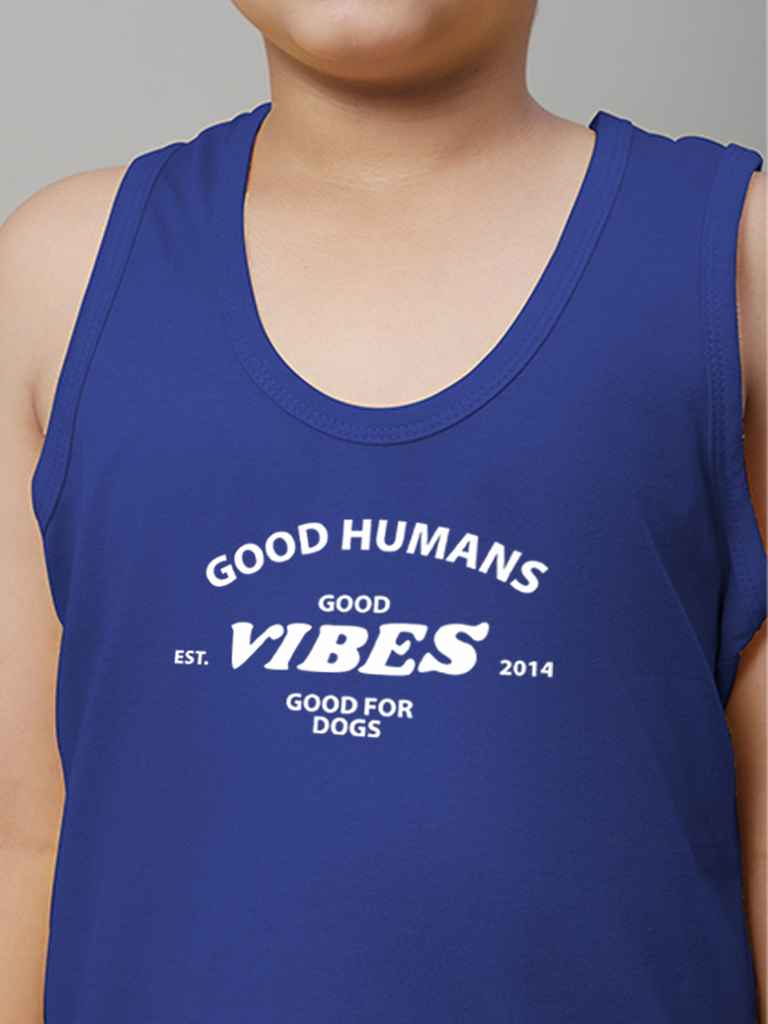 Boys Good Vibes Printed Regular Fit Vest - Friskers