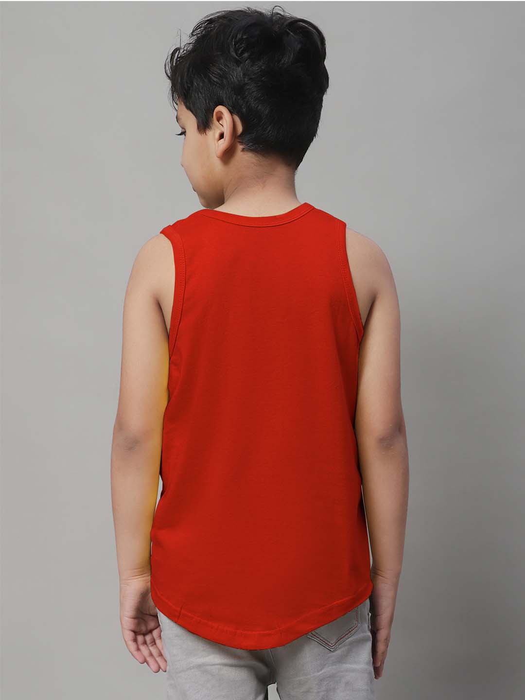 Boys Tiger Printed Regular Fit Vest - Friskers