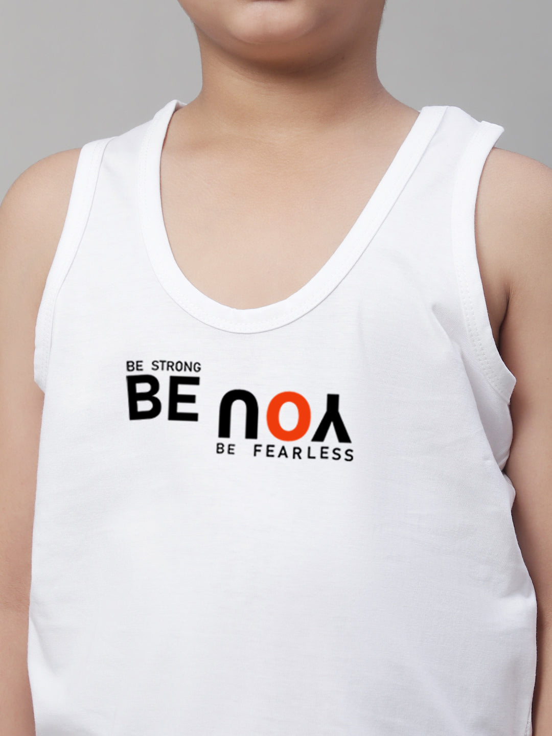 Boys Be You Printed Regular Fit Vest - Friskers