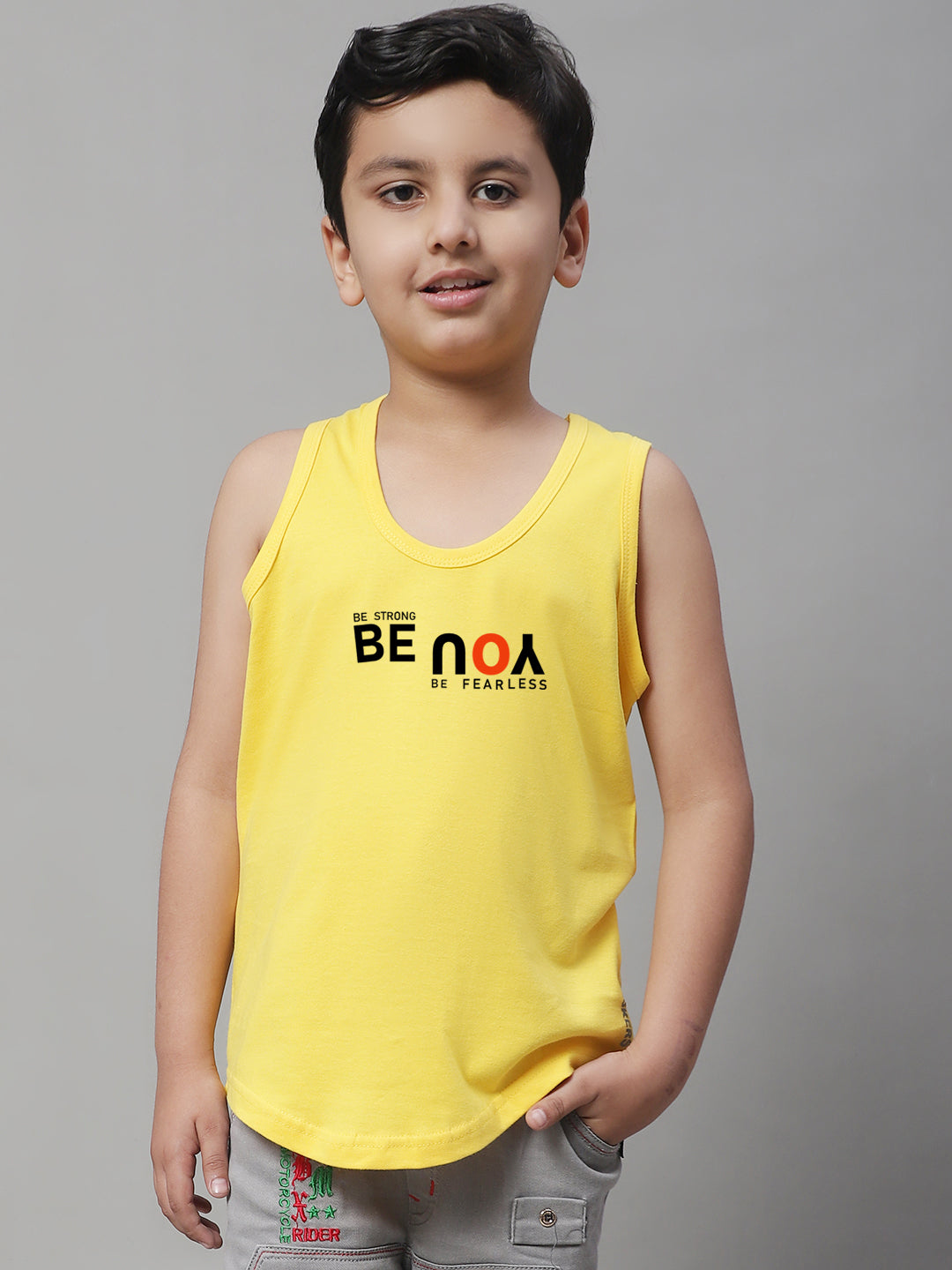 Boys Be You Printed Regular Fit Vest - Friskers