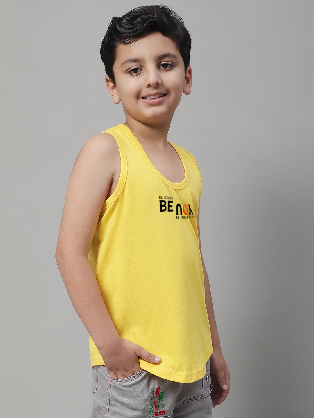 Boys Be You Printed Regular Fit Vest - Friskers