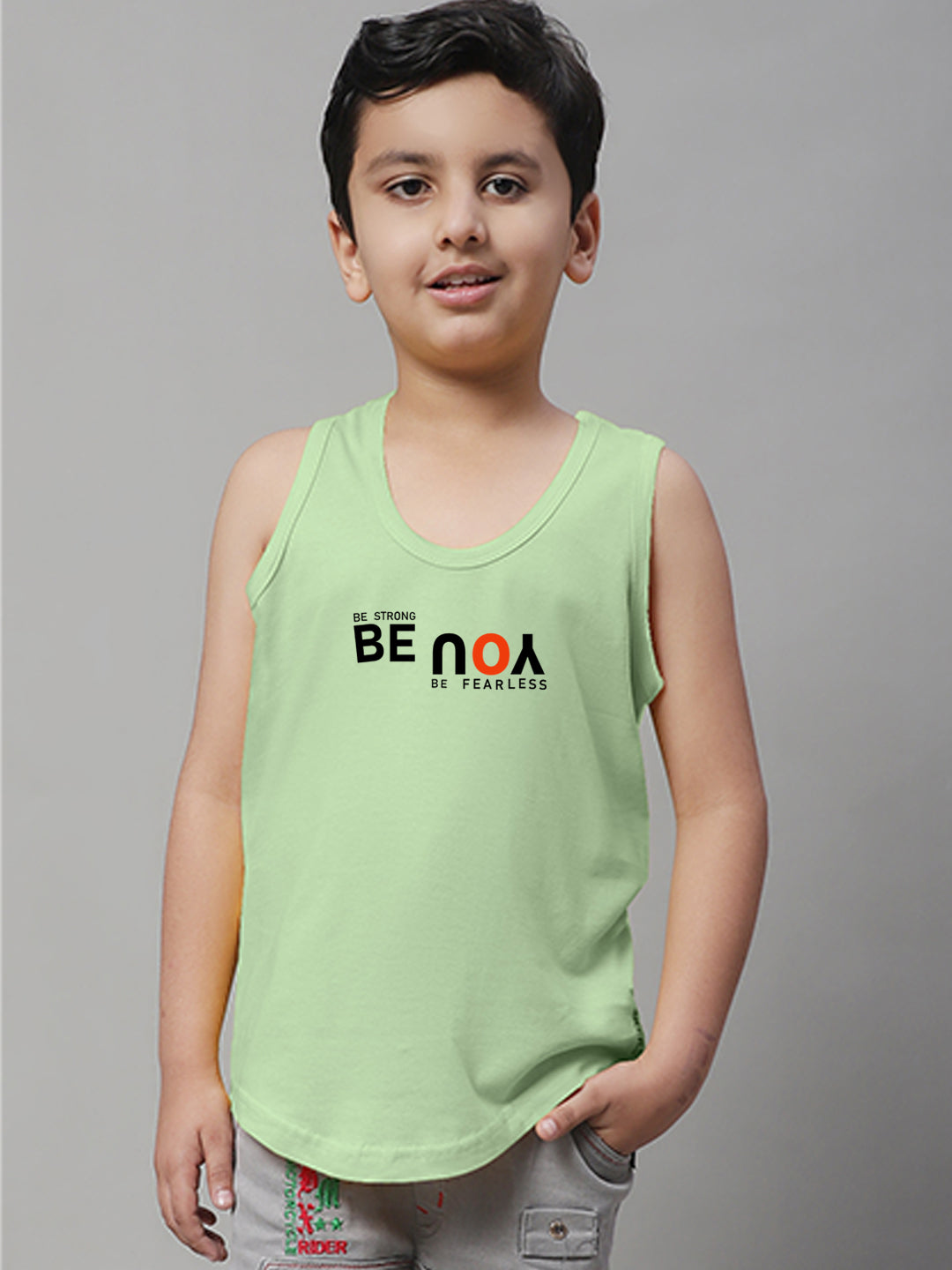 Boys Be You Printed Regular Fit Vest - Friskers