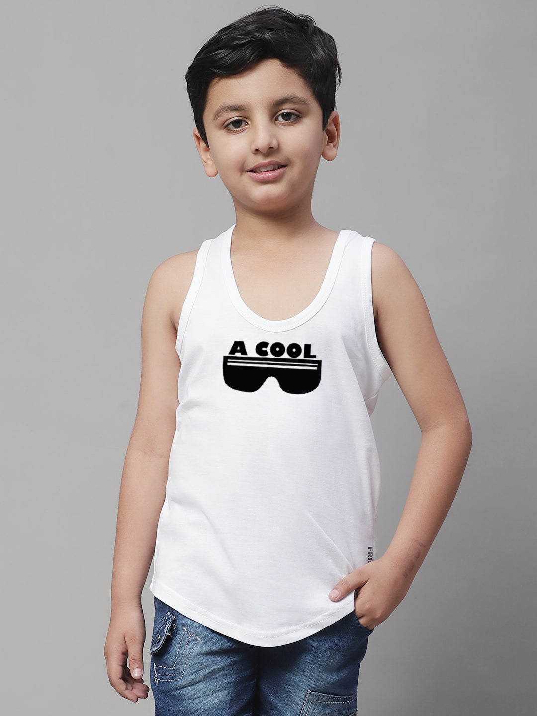 Boys Cool Printed Regular Fit Vest - Friskers