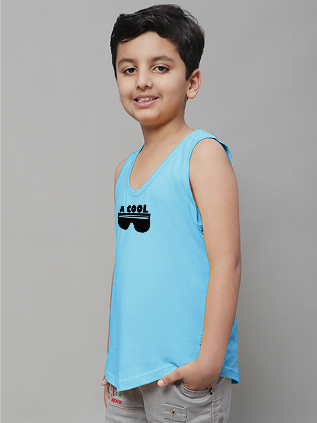 Boys Cool Printed Regular Fit Vest - Friskers