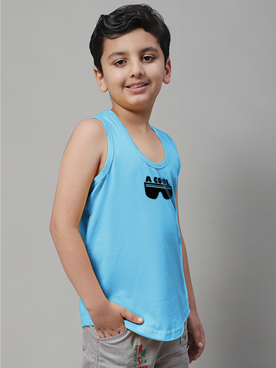 Boys Cool Printed Regular Fit Vest - Friskers