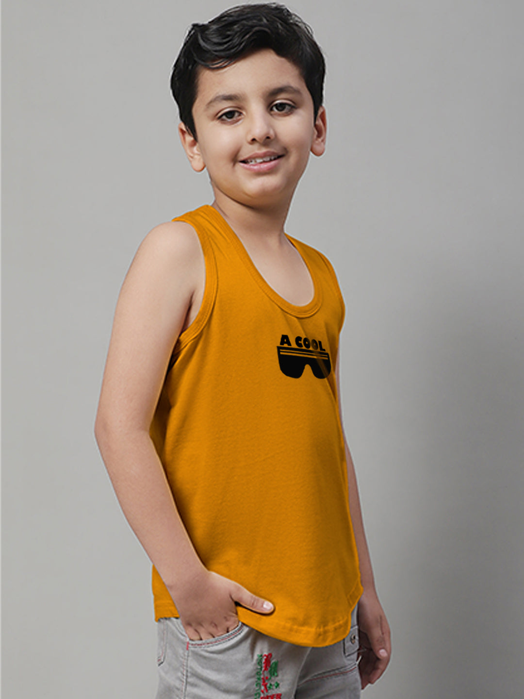 Boys Cool Printed Regular Fit Vest - Friskers