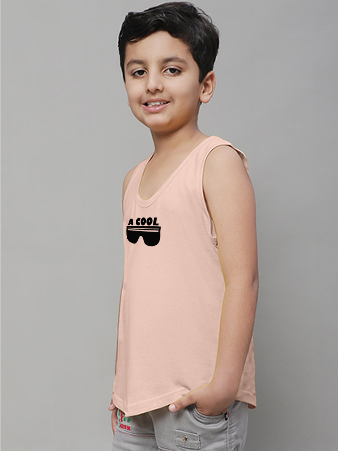 Boys Cool Printed Regular Fit Vest - Friskers