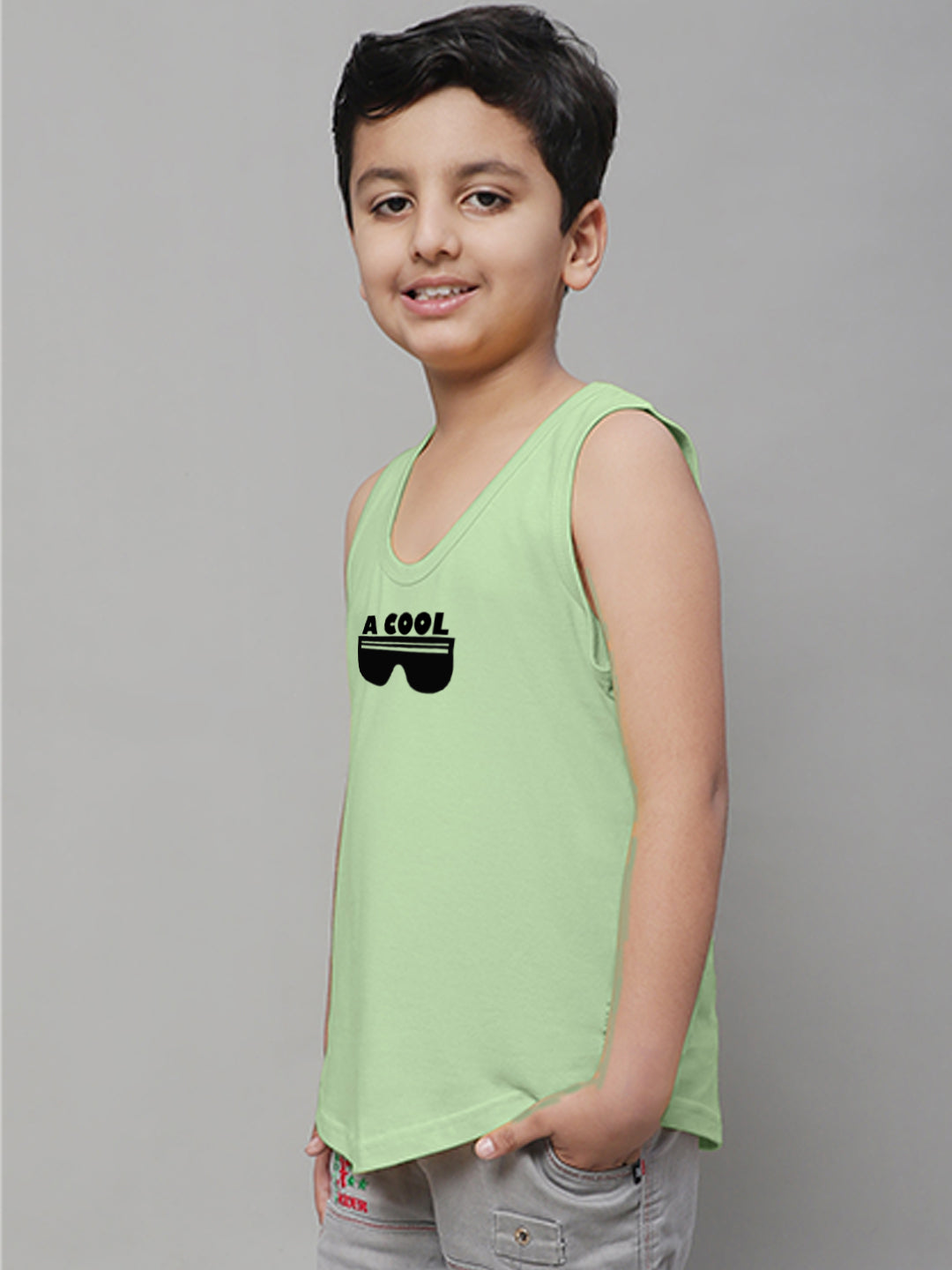 Boys Cool Printed Regular Fit Vest - Friskers