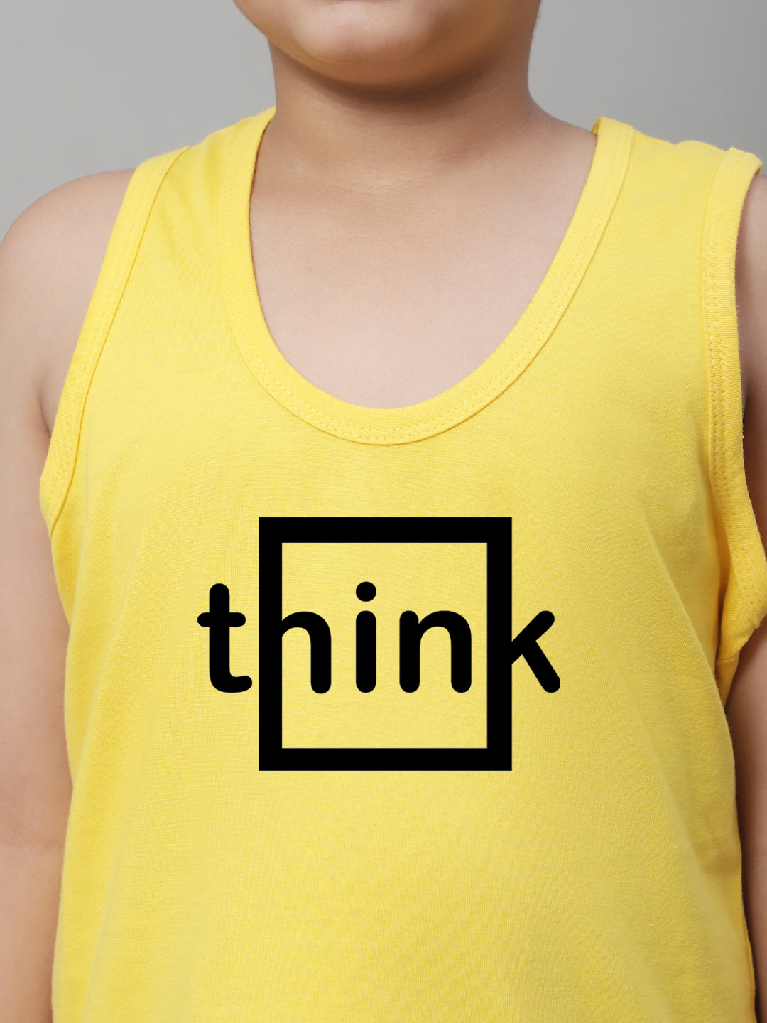 Boys Think Printed Regular Fit Vest - Friskers