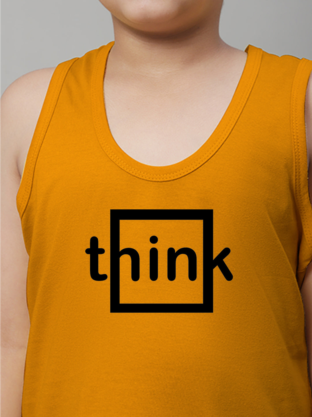 Boys Think Printed Regular Fit Vest - Friskers