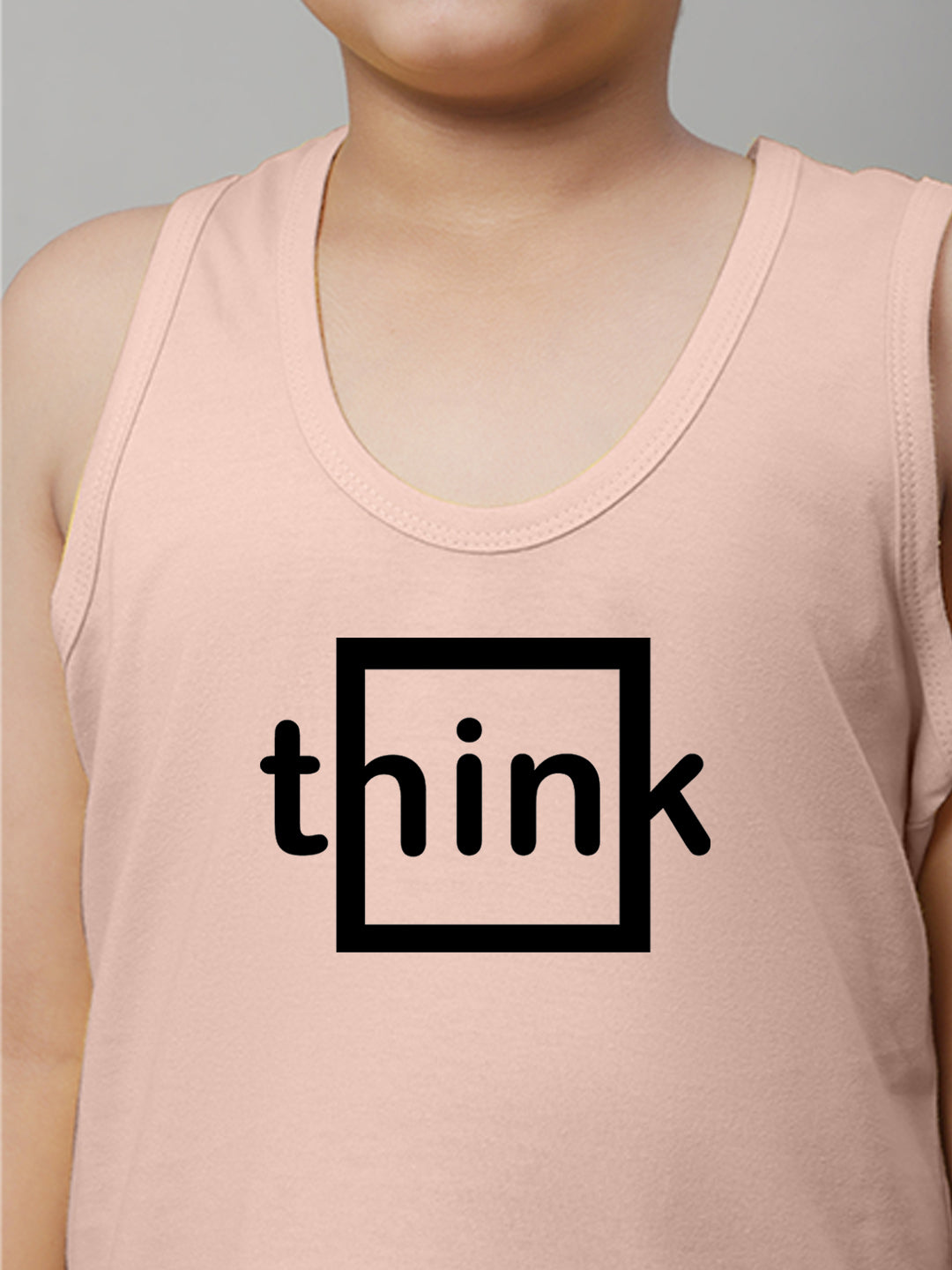 Boys Think Printed Regular Fit Vest - Friskers