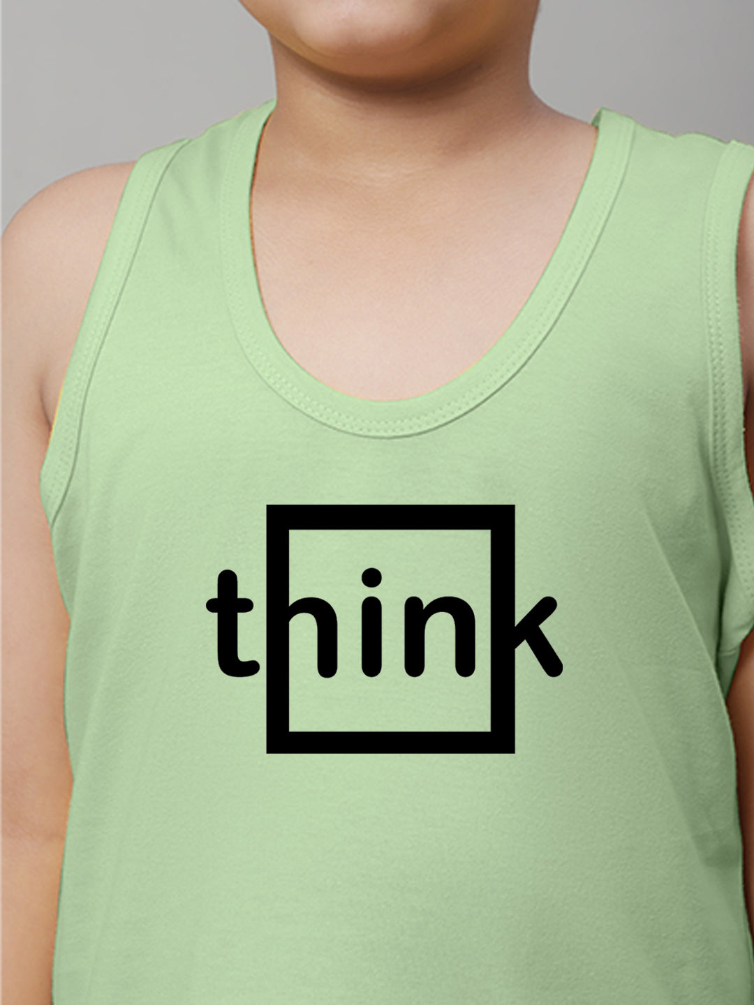 Boys Think Printed Regular Fit Vest - Friskers