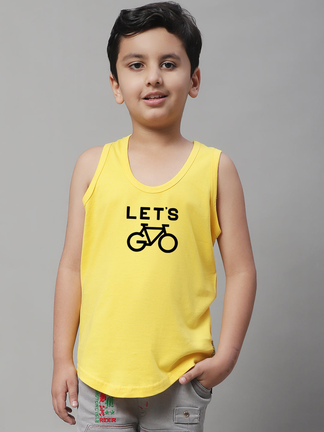 Boys Lets Printed Regular Fit Vest - Friskers