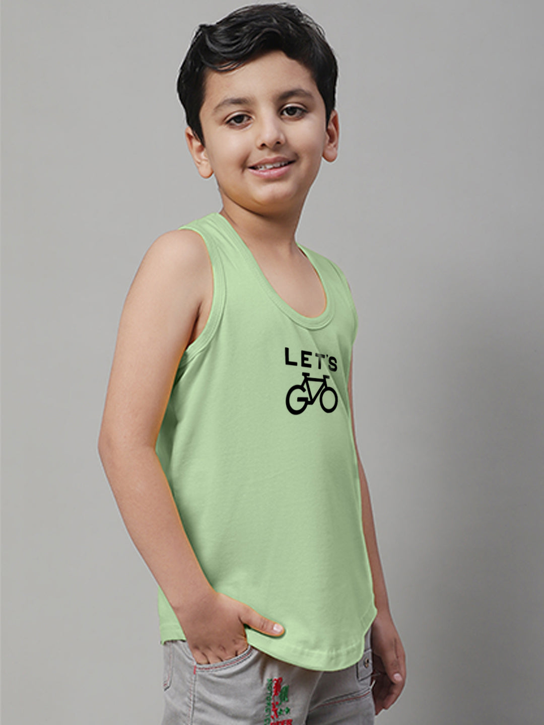Boys Lets Printed Regular Fit Vest - Friskers