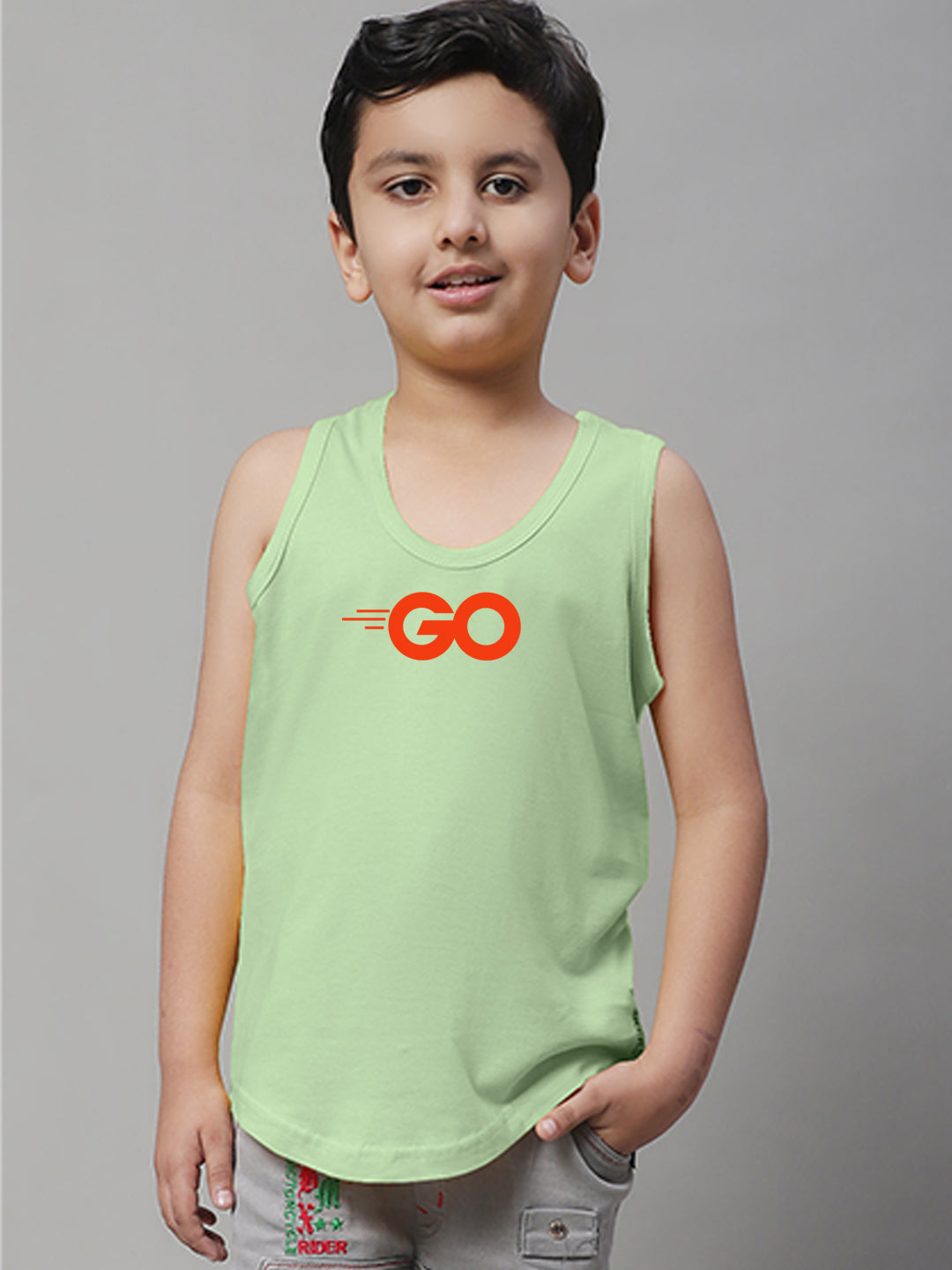 Boys Go Printed Regular Fit Vest - Friskers