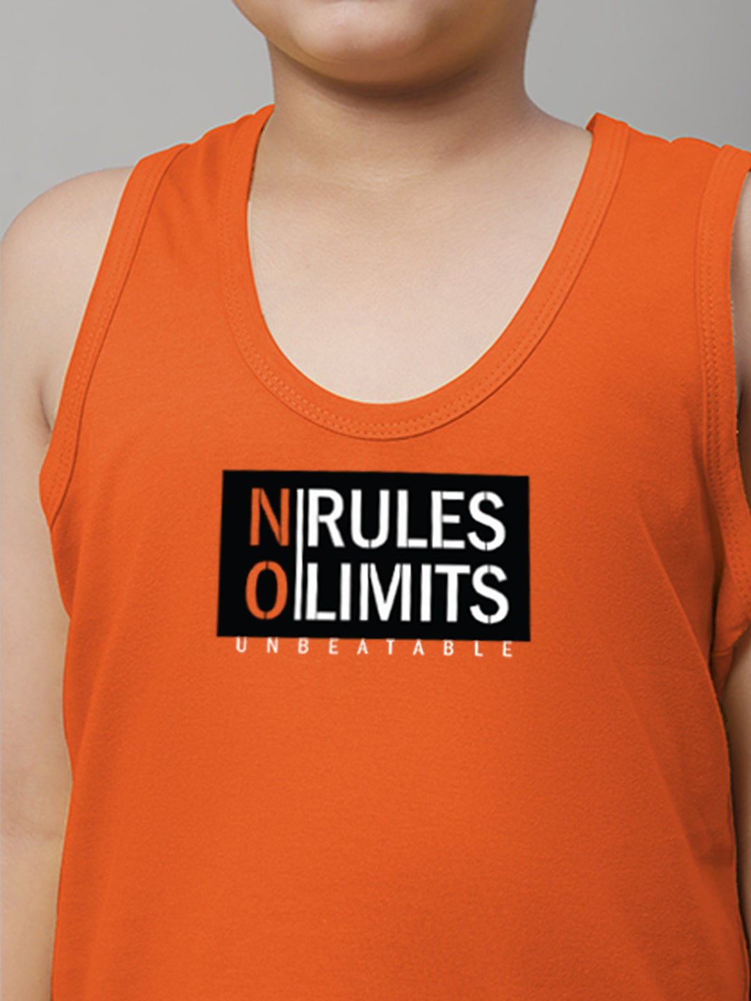 Boys No Rules No Limits Printed Regular Fit Vest - Friskers