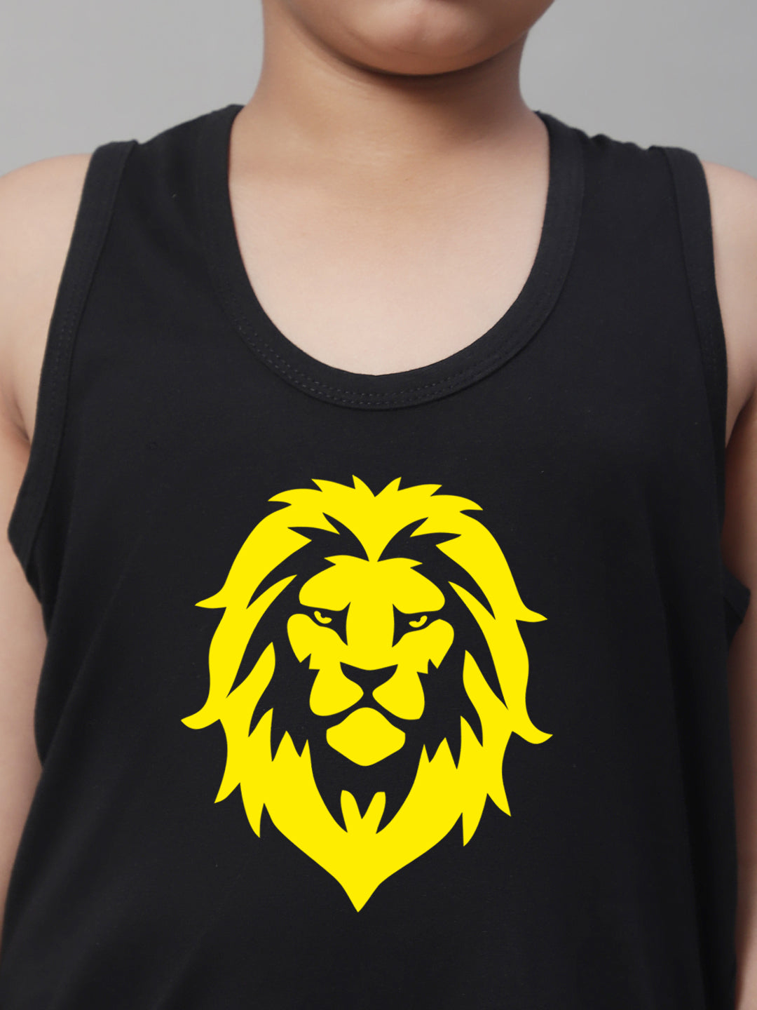 Boys Lion Printed Regular Fit Vest - Friskers