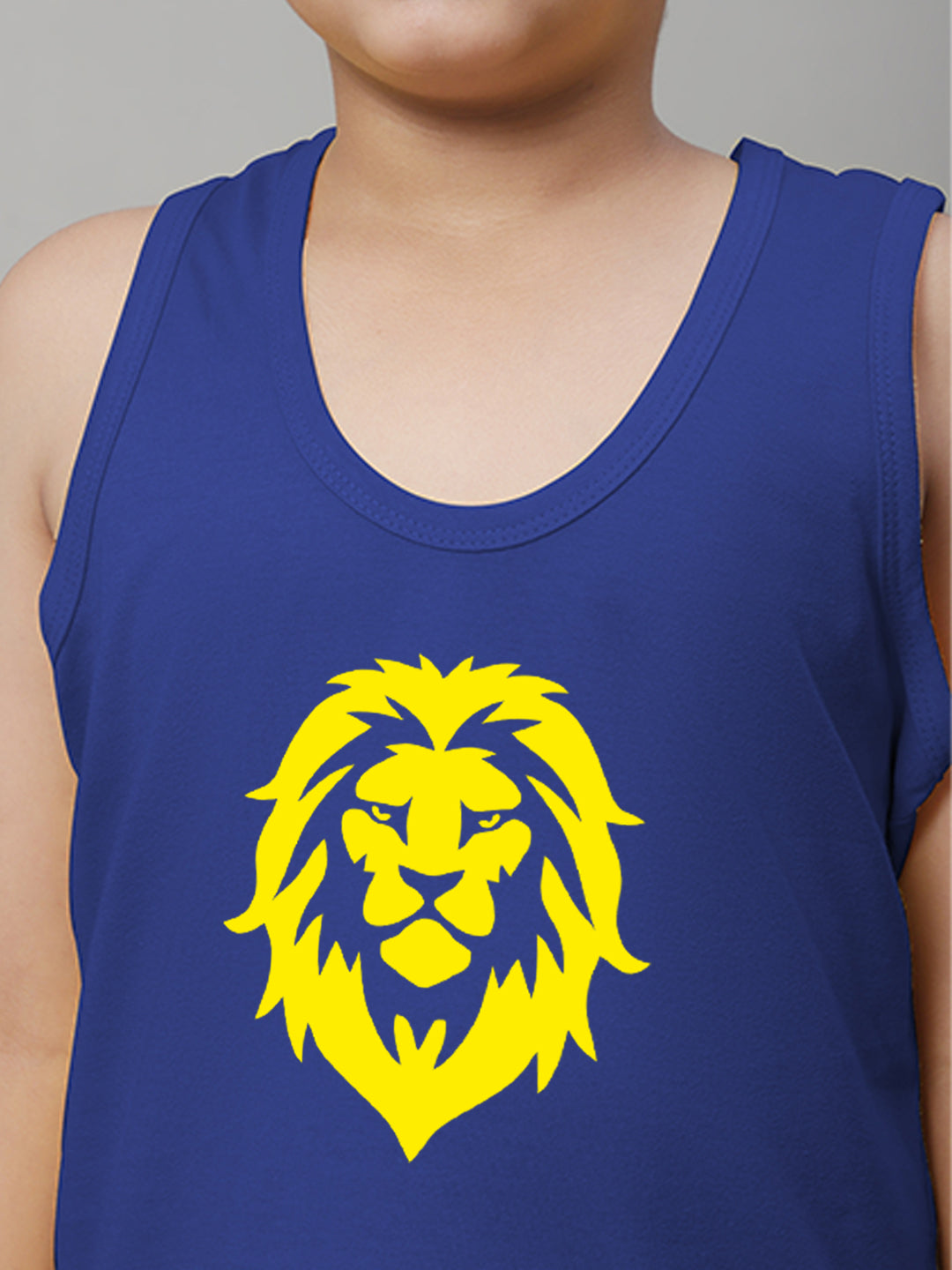 Boys Lion Printed Regular Fit Vest - Friskers