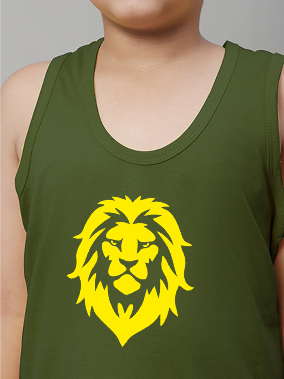 Boys Lion Printed Regular Fit Vest - Friskers