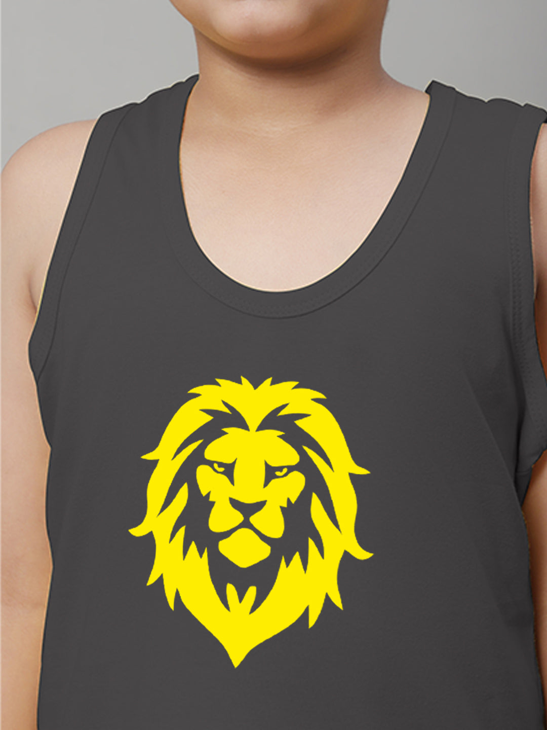 Boys Lion Printed Regular Fit Vest - Friskers
