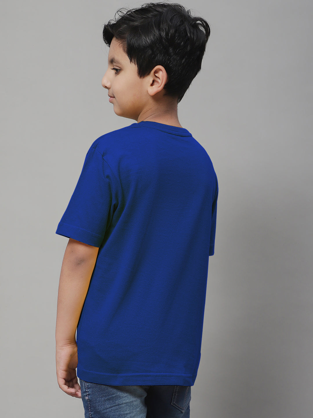 Pure Cotton Half Sleeves Round Neck 2-7Y Boys T-Shirt - Friskers