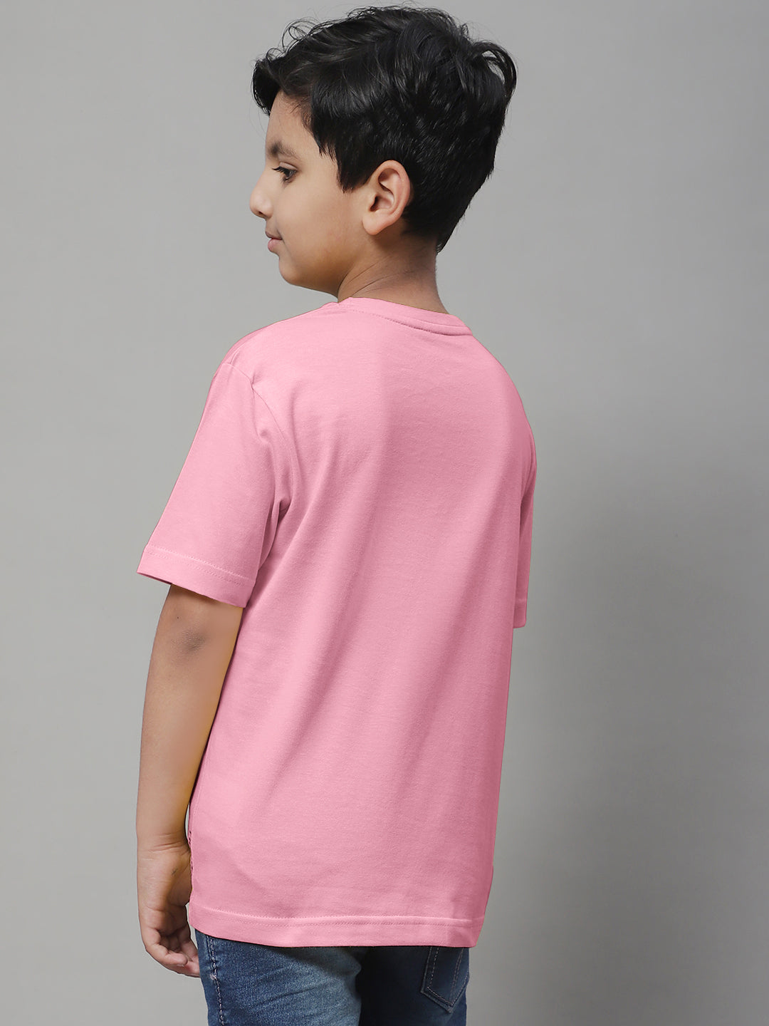 Pure Cotton Half Sleeves Round Neck 7-12Y Boys T-Shirt - Friskers