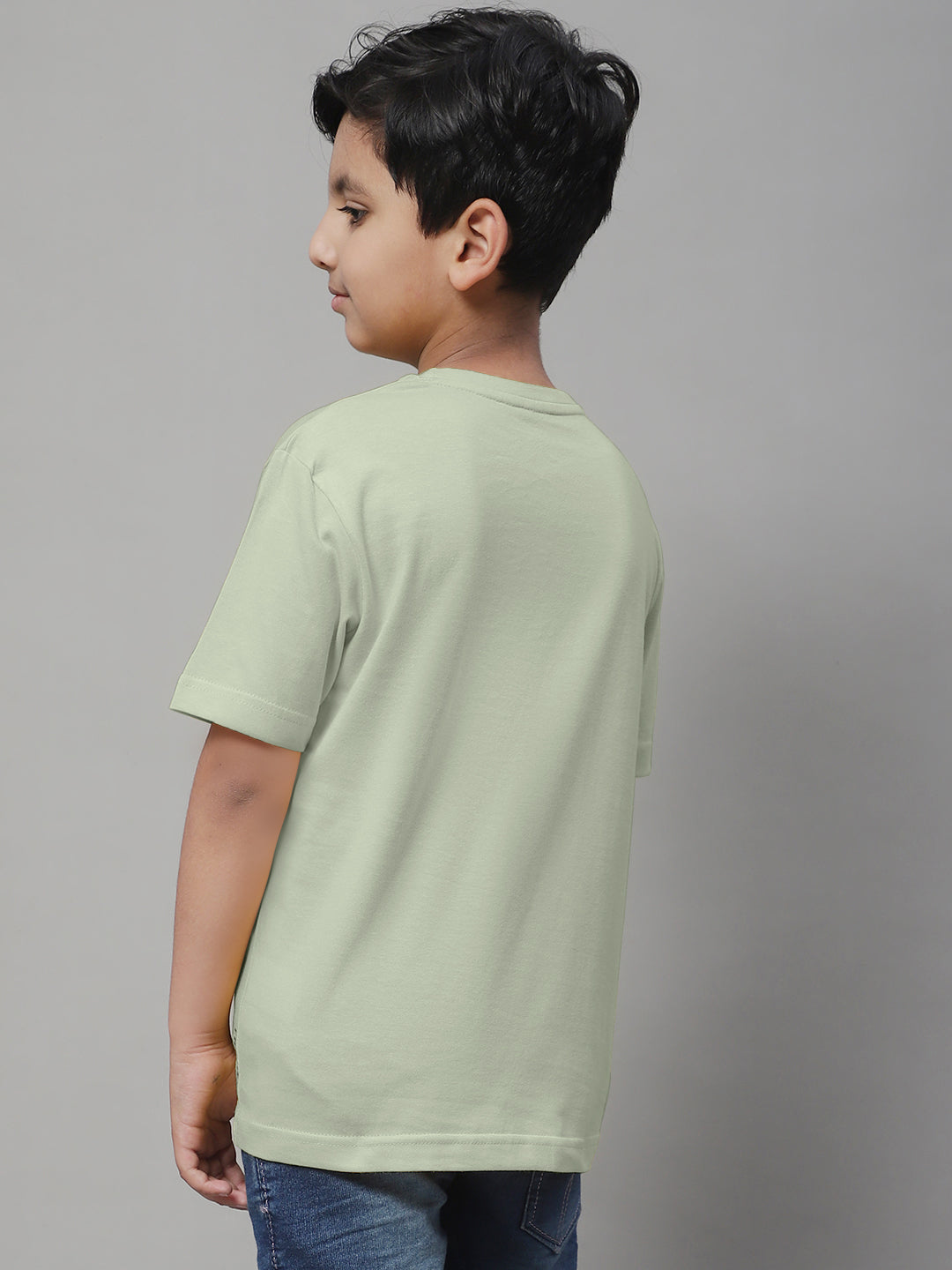 Pure Cotton Half Sleeves Round Neck 2-7Y Boys T-Shirt - Friskers