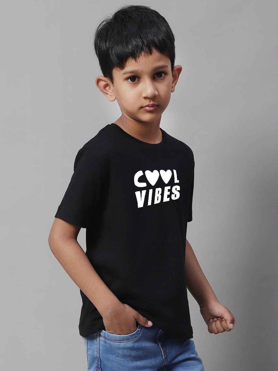Boys Cool Vibes Regular Fit Printed T-Shirt - Friskers